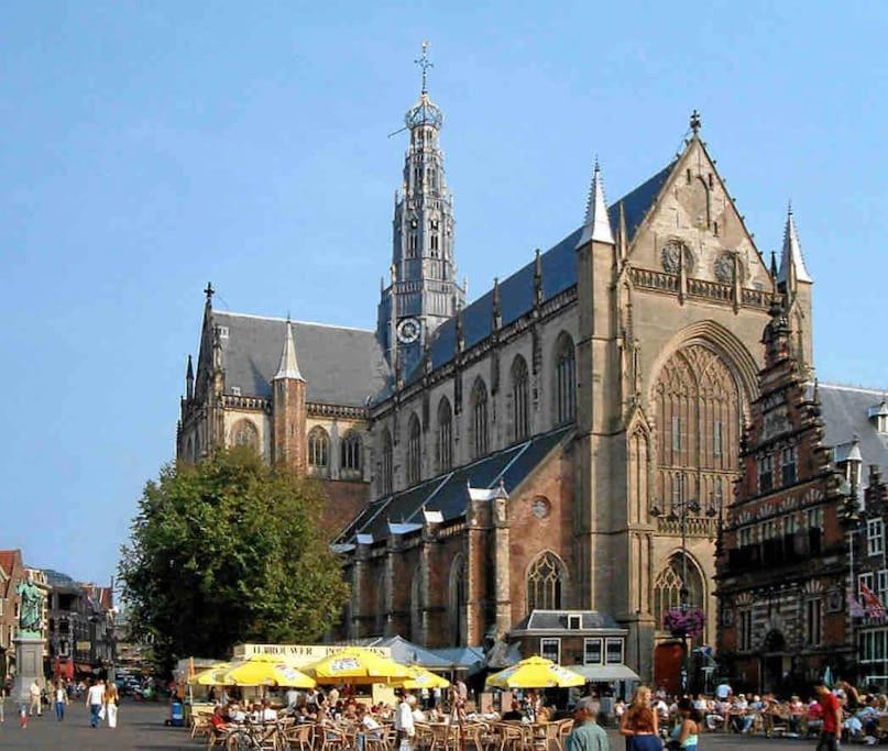 Appartement Met Tuin In Haarlem Centrum Bagian luar foto