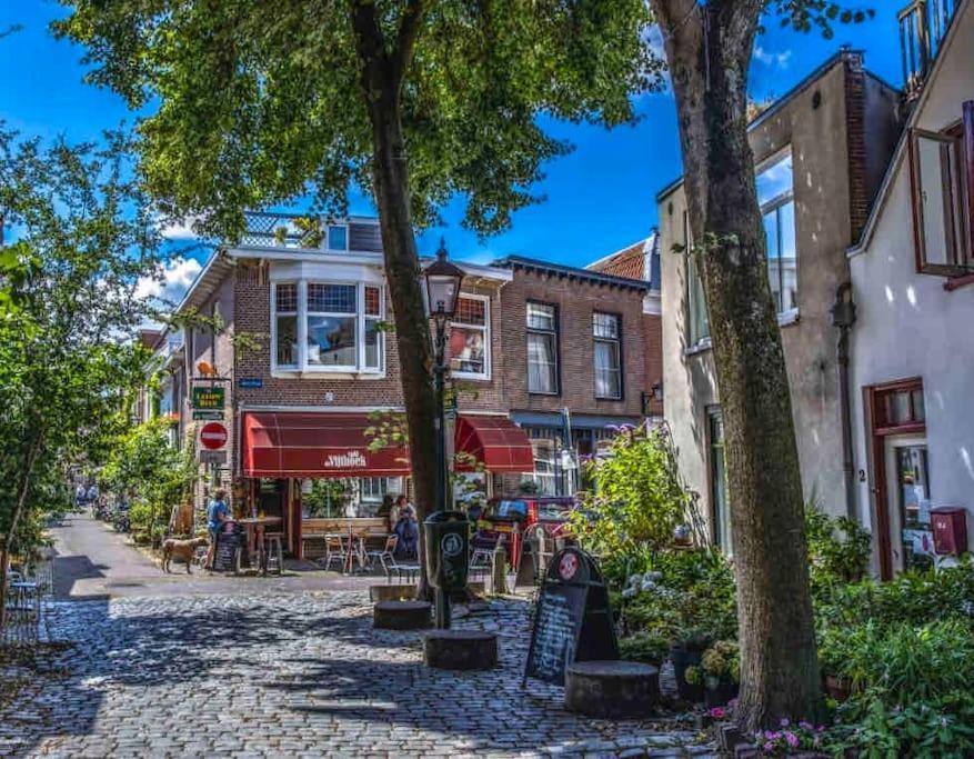 Appartement Met Tuin In Haarlem Centrum Bagian luar foto